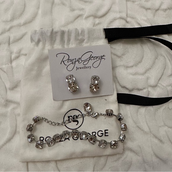 Ronza George Tennis Bracelet and Earrings Set - Picture 3 of 5